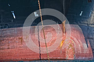 Oil tanker ship prow