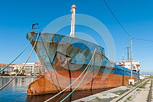 Oil tanker at SÃ¨te in Occitania, France