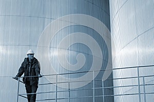 Oil tanks and engineer