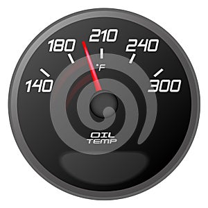 Oil temperature meter