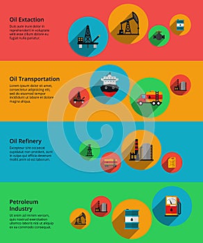 Oil vector, petrolium industry, production