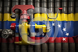 oil Venezuela flag front valve line pipe Oil