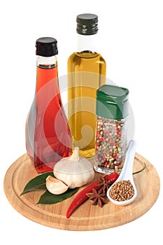 Oil, vinegar and spice