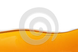 Oil wave on white background