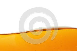 Oil wave on white background