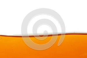 Oil wave on white background