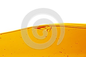 Oil wave on white background