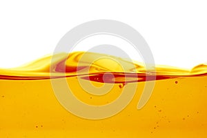 Oil wave on white background