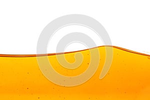 Oil wave on white background