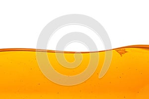 Oil wave on white background