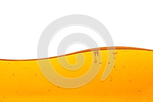 Oil wave on white background