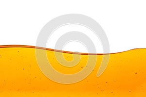 Oil wave on white background