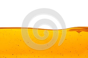 Oil wave on white background