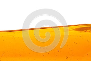 Oil wave on white background