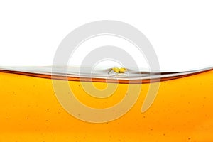 Oil wave on white background