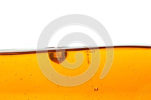 Oil wave on white background