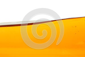 Oil wave on white background