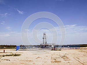 Oil well. The equipment and on oil fields