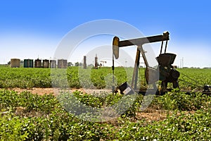 Oil Well Pumper. photo
