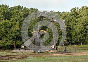 Oil well in the State of Oklahoma in the United States of America.