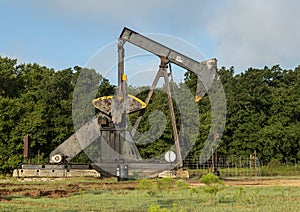 Oil well in the State of Oklahoma in the United States of America.