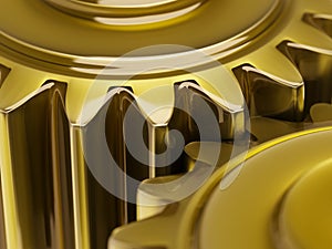 Oiled Gears Concept 3d Illustration