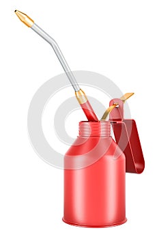 Oiler, Red Oil Can. 3D rendering