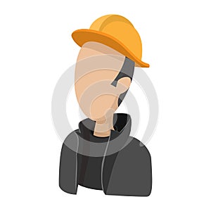 Oilman cartoon icon