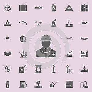 oilman icon. Oil icons universal set for web and mobile