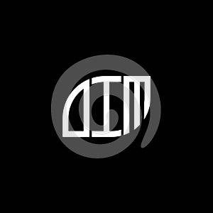 OIM letter logo design on BLACK background. OIM creative initials letter logo concept. OIM letter design