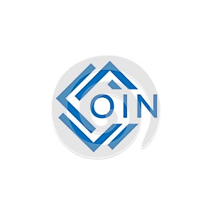 OIN letter logo design on white background. OIN creative circle letter logo concept