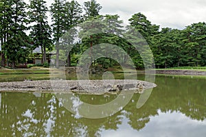 Oizumi ga ike pond of Motsu temple in Hiraizumi