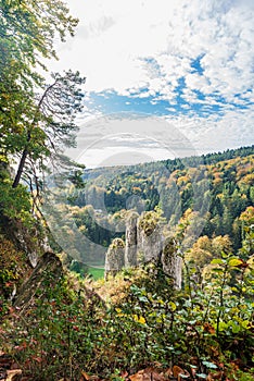 Ojcowski Park Narodowy in Poland during autumn photo