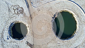 Ojos del Salar. Eyes of the Salt Pan photo