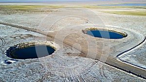 Ojos del Salar. Eyes of the Salt Pan photo