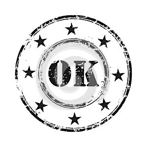 Ok abstract grunge rubber stamp background