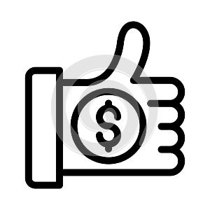 OK vector thin line i con