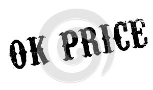 Ok Price rubber stamp