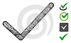 Ok Tick Web Vector Mesh Illustration