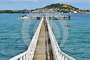 Okahu Pier in Okahu Bay in Auckland - New Zealand