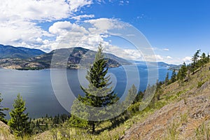 Okanagan Lake Panorama Kelowna BC Canada