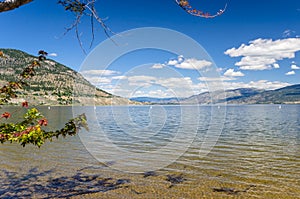 Okanagan Lake in Penticton on a Clear Summer Day photo