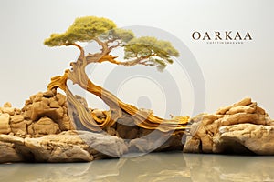 Okara on white background