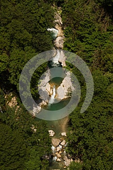 Okatse canyon in Georgia , view from the top