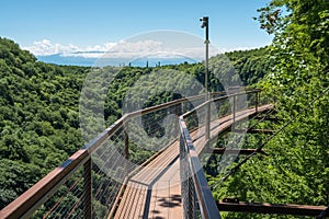 Okatse Canyon, hiking trail above the canyon, Zeda Gordi, Georgia