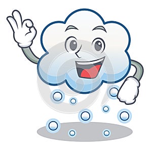 Okay snow cloud character cartoon