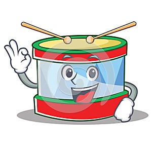 Okay toy drum character cartoon