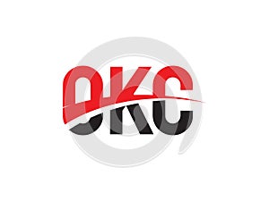 OKC Letter Initial Logo Design Vector Illustration