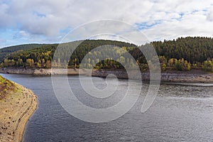 Okerstausee okertalsperre reservoir in National Park Harz German