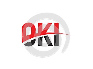 OKI Letter Initial Logo Design Vector Illustration